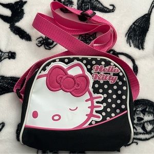 HELLO KITTY SANRIO 2012 mini purse with shoulder strap, cute y2k bag.